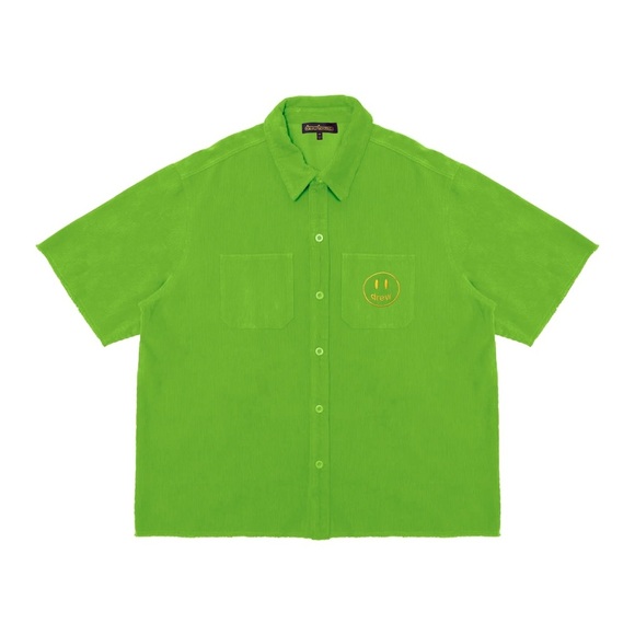 Drewhouse corduroy ss shirt in lime S
